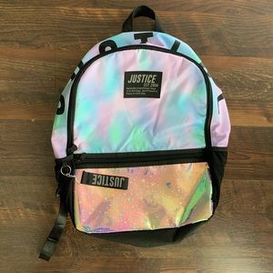 Justice Dye Star Effect Iridescent Backpack